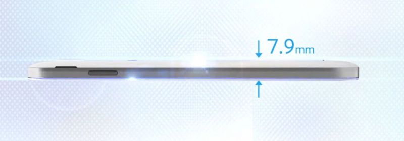 Weniger als 8 mm dick ist das Samsung Galaxy S4. (Bild: Samsung)