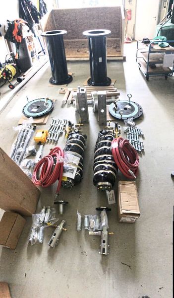 Das Blasensetz-Equipment vor dem Einsatz (Bardenhagen)