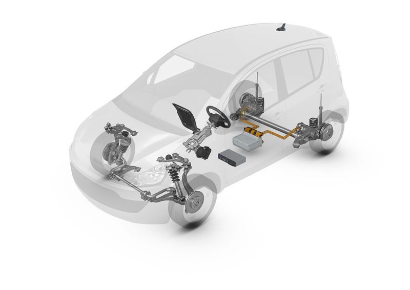 Extrem wendig, lokal emissionsfrei und vernetzt mit Fahrer und Umwelt: Mit dem Konzept Smart Urban Vehicle präsentiert ZF eine exemplarische Lösung für das Klein- und Kompaktsegment im urbanen Individualverkehr. (Bild: ZF Friedrichshafen)
