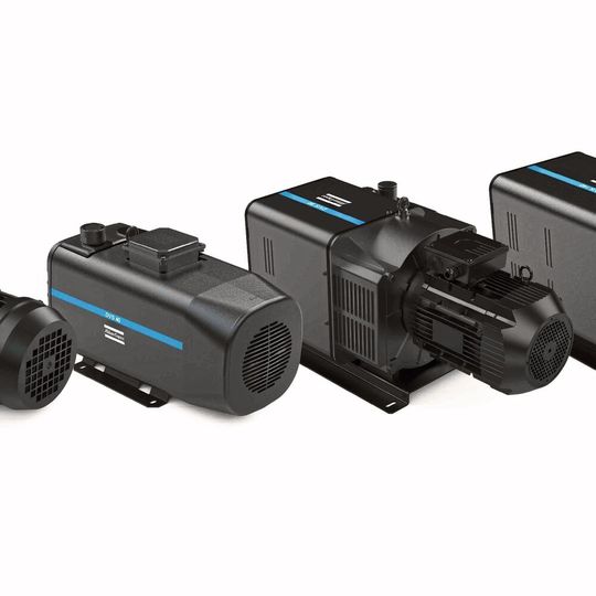 Die neuen trockenen Drehschieber-Vakuumpumpen der DVS-Serie von Atlas Copco.(Bild:  Atlas Copco)