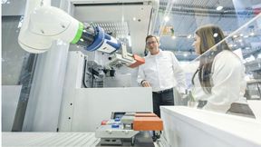 Robotik-Anwendung im Einsatz. (Bild: Landesmesse Stuttgart GmbH & Co. KG)