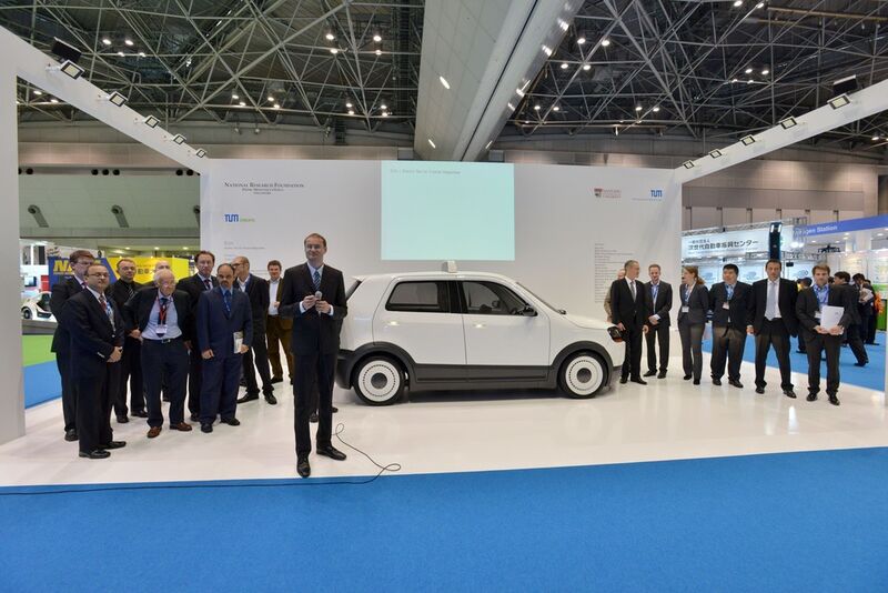 Das Elektrotaxi EVA von TUM Create wurde für den Einsatz in tropischen Megacities konzipiert. (EVA/TUM)