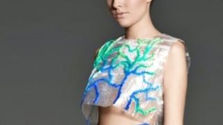 One of the creations from recycled, reused, or repurposed plastics that models will display in the Pursuing Zero Waste Fashion Show at the opening ceremony of NPE2015. (Source: NPE, SPI)