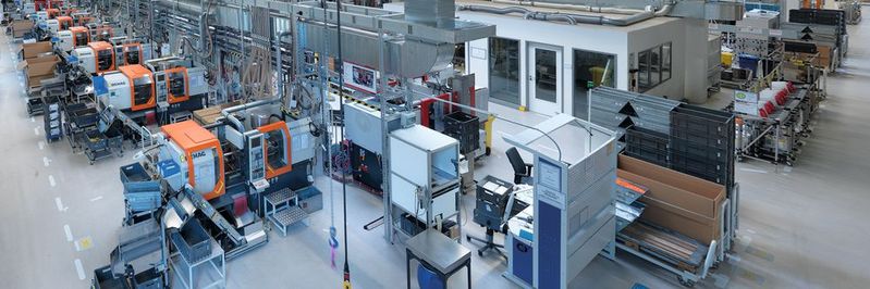 Die transparente Fabrik in Detmold.(Bild:  Weidmüller)