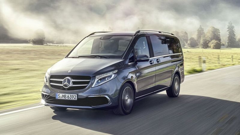 Platz eins bei den Großraum-Vans im Januar 2026: Mercedes V-Klasse mit 1.481 Neuzulassungen. (Bild: Daimler)