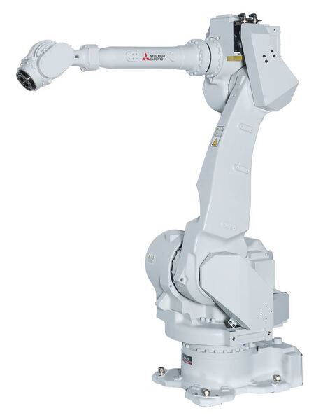 Heavy Champion: Der Melfa Roboter erweitert das Electric-Roboter-Portfolio von Mitsubishi um Traglasten bis zu 70 kg. (Mitsubishi Elektric Europe B.V.)