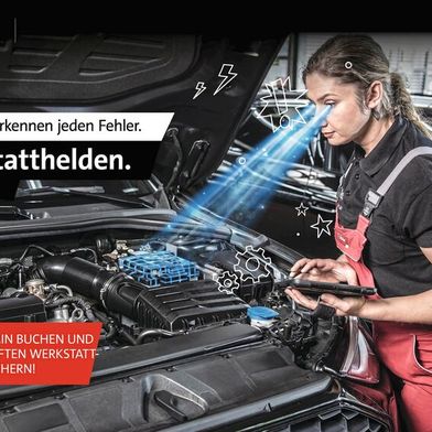 Held & Ströhle wirbt mit einer Imagekampagne, die die eigenen Mitarbeiter als „Helden“ in den Mittelpunkt stellt – in Anlehnung an den Unternehmensnamen der Volkswagen-Retail-Tochter. (Bild: Held & Ströhle)