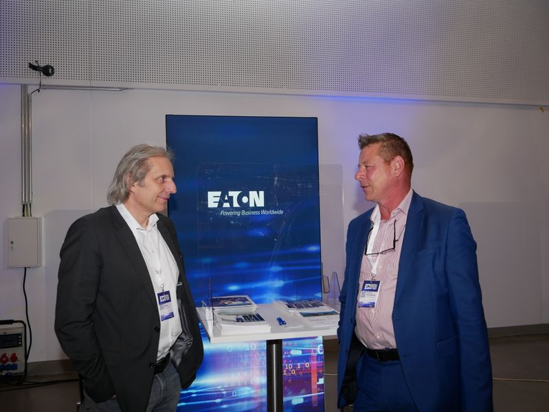 In der Riege der Partner darf Eaton auf keinen Fall fehlen – als Standpersonal war Klaus Schretzlmaier vor Ort. (Vogel IT-Medien GmbH)