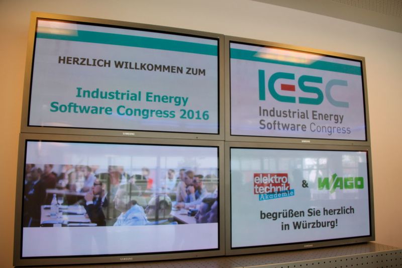 Am 11. Mai 2016 trafen sich über 80 Experten im Vogel Convention Center in Würzburg, um sich über intelligente Software für ein umfassendes Energiemanagement und Energiecontrolling zu informieren. Referenten zeigten auf,  wie Unternehmen die ersten Schritte bei der Energiedatenanalyse gehen können, welche Abhängigkeit zwischen Produktions- und Energiedaten besteht, welche Werkzeuge und Software Firmen einsetzen, welche Fördergelder winken und wie Ergebnisse interpretiert werden können. (elektrotechnik/Sariana Kunze)