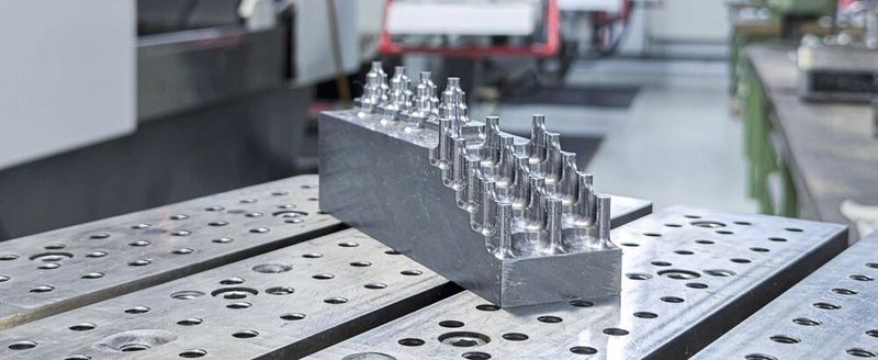 Ein Kammhalter aus 1.2343 mit 54 HRC ließ sich mit dem WXS-HS-CRE im Vergleich zum Vorgängerwerkzeug um zwei Drittel schneller schruppen.(Bild:  3D-Schilling)