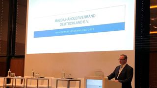 Werner Prange, Präsident des Mazda-Händlerverbands, zeigte sich mit dem Diskussionsergebnis auf der Jahreshauptversammlung zufrieden. (MHV)