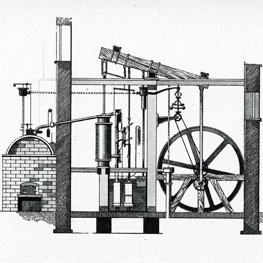 Funktionstüchtige und effiziente Dampfmaschine von James Watt.(Bild:  ©Juulijs - stock.adobe.com)