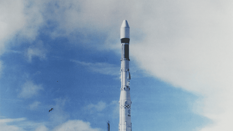 Pioneering launch: The first Ariane 1 lifts off on December 24, 1979.(Source:  ESA/CNES/Arianespace)