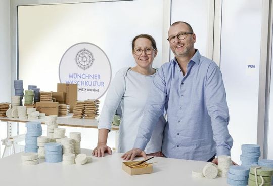 (Kleinunternehmer:  Sophia und Daniel Wagner haben die Münchner Waschkultur gegründet. (Bild: Visa))