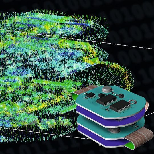 Bild 1: Beispiel einer thermisch-elektrischen Co-Simulation eines komplexen Leiterplatten-Systems. Bild 1: Beispiel einer thermisch-elektrischen Co-Simulation eines komplexen Leiterplatten-Systems.