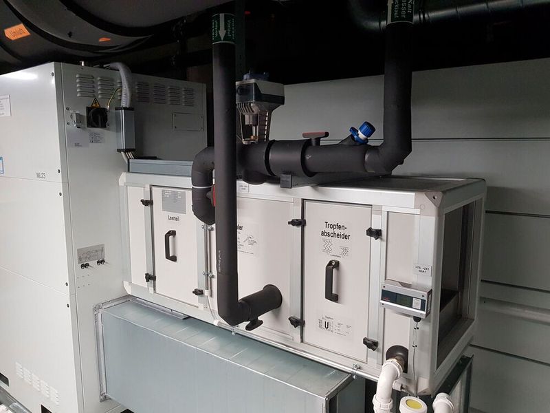 Mittels Rotationsabsorber ist es möglich, die Luftfeuchte auch im negativen Temperaturbereich zu regeln. (A + H Klima- und Systemtechnik GmbH)