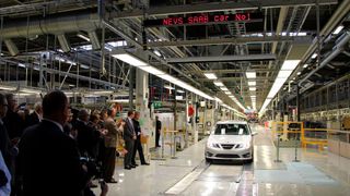 Im Jahr 2013 hatte NEVS in Trollhättan kurzzeitig die Bänder für den Saab 9-3 wieder anlaufen lassen.  (Bild: NEVS)