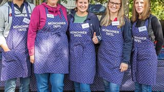 Elektronik-Unternehmen helfen: Mitarbeiter von Texas Instruments unterstützen die Münchner Tafel personell und finanziell.  (Texas Instruments)