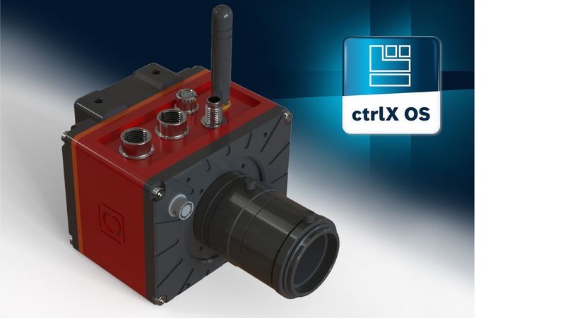 evopro systems engineering bringt mit der evoVIU VIUx die erste Software-defined Camera auf den Markt und setzt dabei auf das Linux-basierte Betriebssystem ctrlX OS von Bosch Rexroth.(Bild:  Bosch Rexroth)