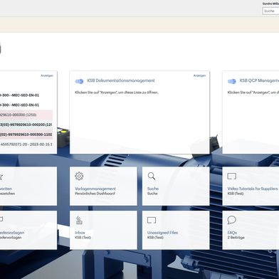 KI-gesteuerte Qualitätskontrolle: Das Dashboard von KSB ist in das Dokumentenmanagement und Qualitätsmanagement-System von Fabasoft Approve integriert. (Bild: Fabasoft Approve)