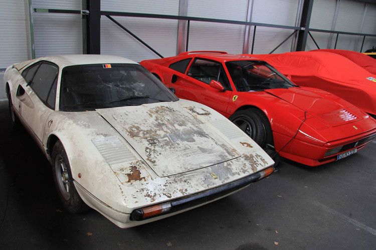Aber auch die Privatsammlung des Chefs ist in den Hallen des Autohauses untergebracht. Seine neueste Erwerbung: ein 308 GTB. (Foto: press-inform)