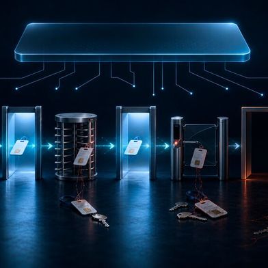 Wenn Zugriffsrechte über Jahre wachsen, ohne dass Verantwortung und Prozesse sie begrenzen, steigt das Risiko, dass ein kompromittiertes Konto weitreichende Zugriffe auf sensible Systeme und Daten eröffnet. (Bild: Gemini / Vogel IT-Medien GmbH / KI-generiert)