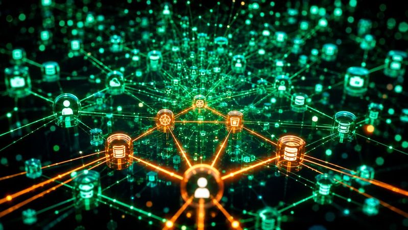 Zscaler übernimmt Symmetry Systems mit dem Ziel, die Zero-Trust-Exchange-Plattform um die Verwaltung der Kommunikation von KI-Agenten mit Applikationen, Daten und untereinander zu erweitern.(Bild:  Dall-E / KI-generiert)