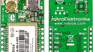 Click Board von MikroElektronika: Damit lassen sich Funktechniken wie GPS einfach evaluieren. (Bild: Conrad Electronic)