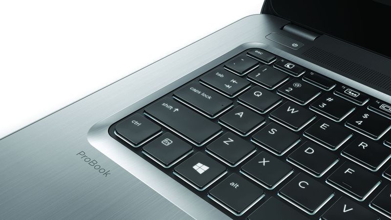 Die Keyboards der neuen HP-ProBook-400-Modelle, hier der 14-Zöller 440 G4, sind gegen Spritzwasser geschützt. (HP)