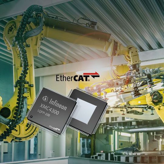 Bild 1: Für die Automatisierung integrieren die Mikrocontroller-Serien XMC4300 und 4800 einen EtherCAT-Knoten sowie On-Chip-Flash-Speicher und Analog/Mixed-Signal-Fähigkeit, die den Cortex-M4-Prozessor verwenden. Bild 1: Für die Automatisierung integrieren die Mikrocontroller-Serien XMC4300 und 4800 einen EtherCAT-Knoten sowie On-Chip-Flash-Speicher und Analog/Mixed-Signal-Fähigkeit, die den Cortex-M4-Prozessor verwenden.