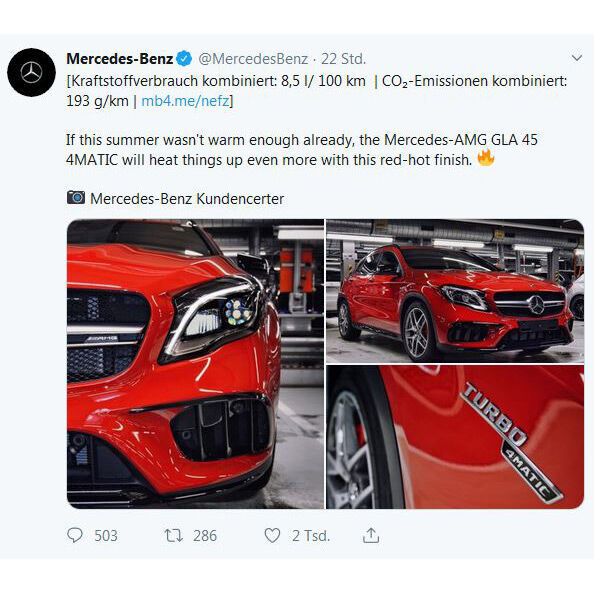 Mercedes Witze über das Klima sind ganz dünnes Eis