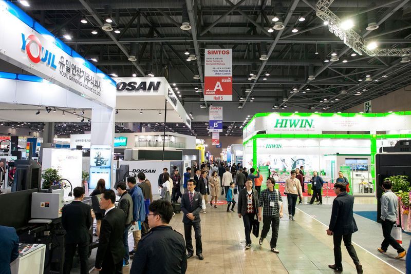 Die Simtos ist die größte Messe für die Fertigungsindustrie in Südkorea. (Simtos)