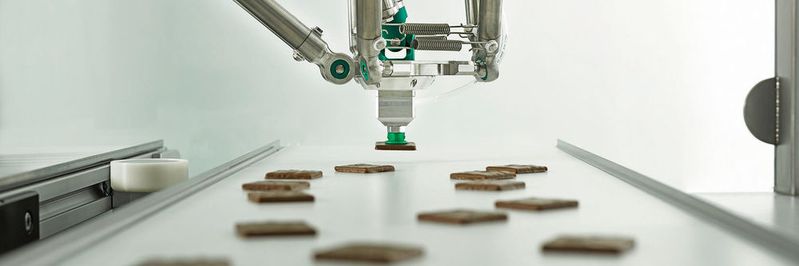 Pick-and-Place-Anwendungen mit dem Delta 3 Roboter.(Bild:  Schneider Electric)
