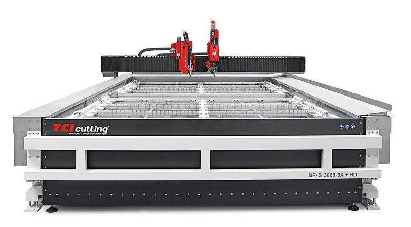 TCI Cutting-Schneidanlagen (Wasser, Laser, Plasma oder kombiniert). (Gebrüder Spiegel AG)