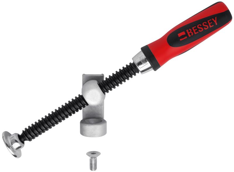 Neu für Schweißtische mit 28er-Lochung: Der Schwenk-Adapter TW28AV. (Bild: Bessey)