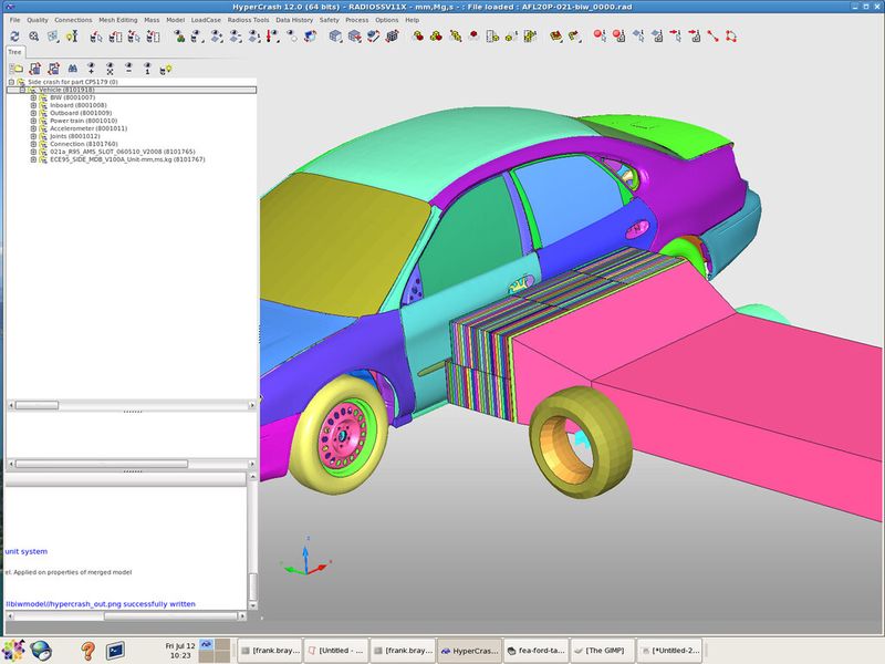 Das Unternehmen verwendt vor allem Hypermesh, Hypercrash, Radioss, Hyperview, und Optistruct und setzt die Produkte in ähnlicher Weise für alle Kunden aller Industrien ein. (Bild: L&L)