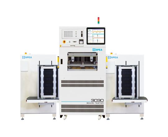 Bild 1: Das SPEA-Inline-Testsystem der Serie 3030 bildet die Produktionsumgebung, in die Göpel electronic die neuen JTAG-Prozesse nahtlos integrierte.(Bild:  Göpel electronic)