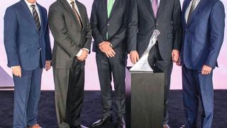 V.l.n.r.: James Danahy (GM), Jerry Beemer(GM), Karl Wagner, Mark Furtwängler, 
David Drouillard (GM). (Bühler Motor)