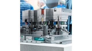 To demonstrate the standardisation possibilities with Meusburger die sets in the best possible way, Meusburger developed a sectioned stamping die in 2023, together with the WBA Tooling Academy. (Source: Meusburger)