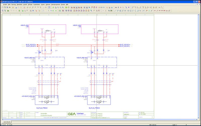 In „Eplan Electric P8“ werden sämtliche Geräte und Anlagen dokumentiert. Der nächste Schritt ist „Eplan Fluid“ bei der Pneumatikkonstruktion. Das liegt nahe, schließlich wird jede Pneumatikkomponente auch elektrisch angesteuert. (Bild: Krombacher)