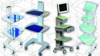 Die Kunststoffgehäuse der neuen Labor-Gerätewagen von CubiDesign können individuell gestaltet, konstruiert und gebaut werden. (Archiv: Vogel Business Media)