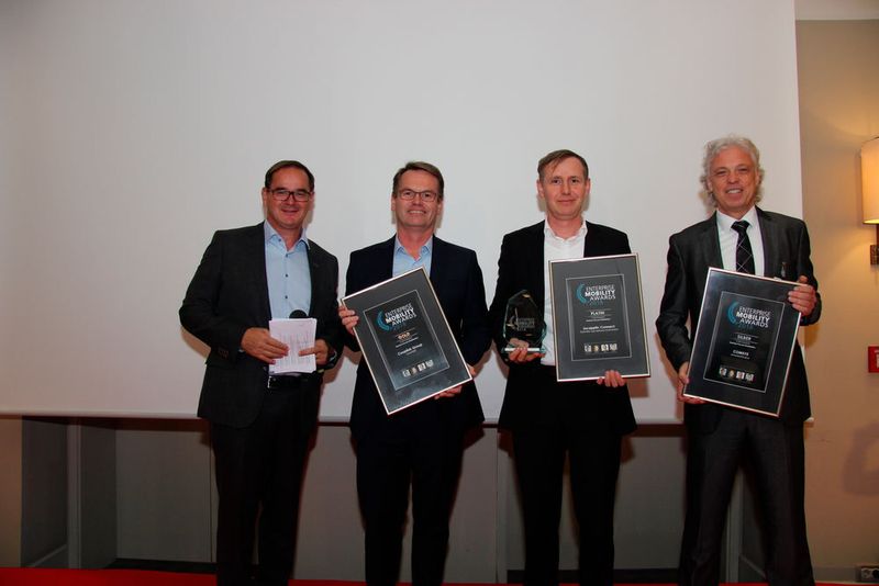 Gewinner der Kategorie „Business Process Mobilisation“: (v. l.) Couplink, incapptic Connect und COMSYS  (Vogel IT-Medien GmbH)