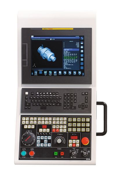 Die neue intelligente Fanuc-Schnittstelle i-HMI: mit einem Touch erlaubt es die Softwareoberfläche dem Bediener den Zugang zu allen verfügbaren Funktionen. (Biglia)