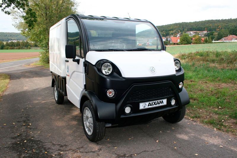 Der Aixam E-Truck-Van fährt ebenfalls mit Strom. (ampnet)