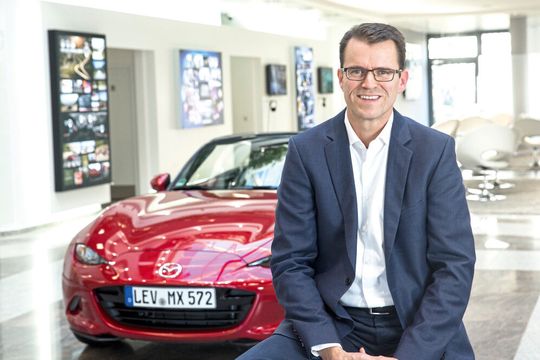 Vertriebsdirektor René Bock will nach einem Stabilisierungsjahr 2019 wieder wachsen. (Bild:  Mazda)