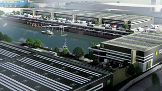 Seehafenstraße: Goodman hat hier ein Grundstück (Industriebrache) gekauft und will darauf moderne Industrie- und Logistikflächen entwickeln. (Bild: GSE)