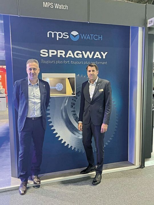 De g. à d. : Marco Ignoto, sales manager et Frédéric Chautems, directeur exécutif de mpsWATCH.(Source :  MSM)