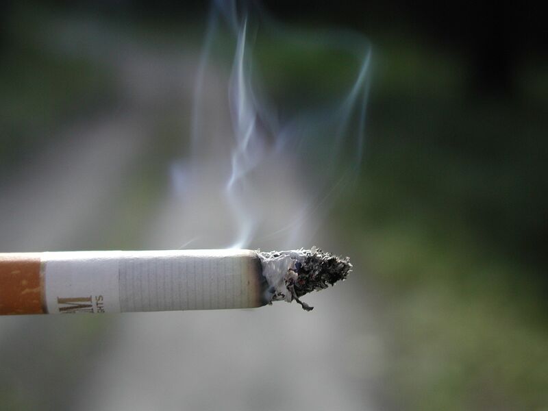 Platz 4: Lungen- und Bronchialkrebs (45.224, bzw. 4,9% aller registrierten Fälle) Ein verbreiterer Risikofaktor für Lungenkrebs ist das Rauchen von Zigaretten. 2015 starben über 45.000 Menschen in Deutschland an den Folgen von Lungen- oder Bronchialkrebs. Mit einem Atemtest als Früherkennung für Lungenkrebs versuchen MPI-Forscher diese hohe Zahl zu verringen. (Bild: Pixabay/PDPhotos)