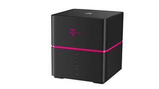 Die mobile WLAN-Speedbox von der Deutschen Telekom misst 120 x 120 x 127 Millimeter. (Deutsche Telekom)