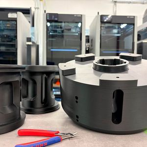 Machine parts printed with Luvocom 3F(Source:  Lehvoss)